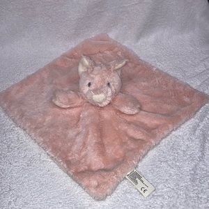 Kellytoy light pink pig security blanket Blankie lovey very soft fleece